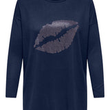 Tynd fleece bluse "Caralba" - Naval