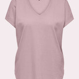 T-shirt med glimmer - Rosa