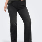 Bomulds denim bukser - Sort