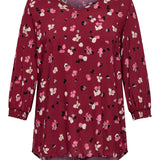 Bluse med 3/4 Ærme "Carpetrea" - Wine