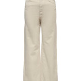 Fløjls buks med bredeben "Carhope" - Oatmeal