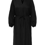 Kjole med V-hals "CARBAY" - Sort