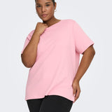 Basis T-shirt i økologisk bomuld "Carjen" - Rose