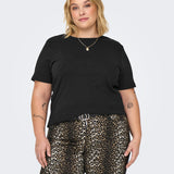 Basis T-shirt i økologisk bomuld "Carjen" - Sort