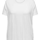 Basis T-shirt med rund hals - Hvid