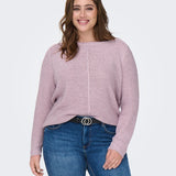 Let strik bluse - Rosa