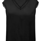 Sødeste viskose bluse fra Only Carmakoma - Sort