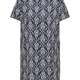 Kort kjole i let stof - Navy