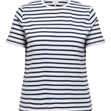 Stribet bomulds T-shirt - Ecli