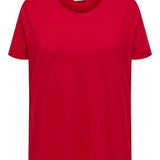 Basis T-shirt med rund hals -  Salsa