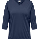 Basis bluse med elastik "Carcarlinnie" - Naval