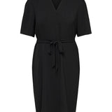 Kjole med kort ærme "Carplana" - Sort