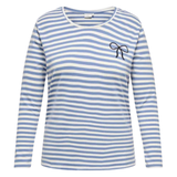 Stribet bluse "Carbodil" - Blå