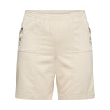 Behagelig bomulds shorts "Emily" - Sand