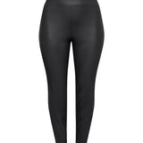 Skøn coated leggings "Tam" - Sort