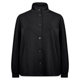 Blød jakke med knapper "Wa-Sabrina" - Sort