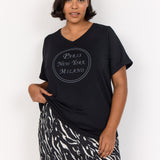 Lækker T-shirt "Wa-Sabrina" - Sort