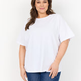 Basis bomulds T-shirt "Verona" - Hvid