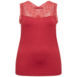 Blød blonde top "WA-Stella" - Rød