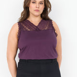 Blød blonde top "WA-Stella" - Lilla