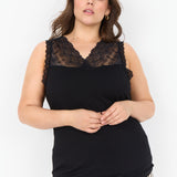 Blød blonde top "WA-Stella" - Sort