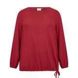 Hygge bluse blød og lækker "WA-Simone" - Rød
