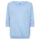 Bluse med rundhals "WA-Stella" - Lyseblå