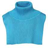 Lækker strikket neckwarmer - Teal Blue