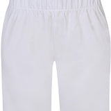 Bomulds "cykel" shorts med bred elastik - Hvid