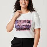 Økologisk bomulds T-shirt "Carcruz" - Pink