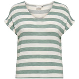 T-shirt med V-hals "CarLira" - Grøn