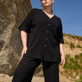 Strik cardigan "Linett" - Sort